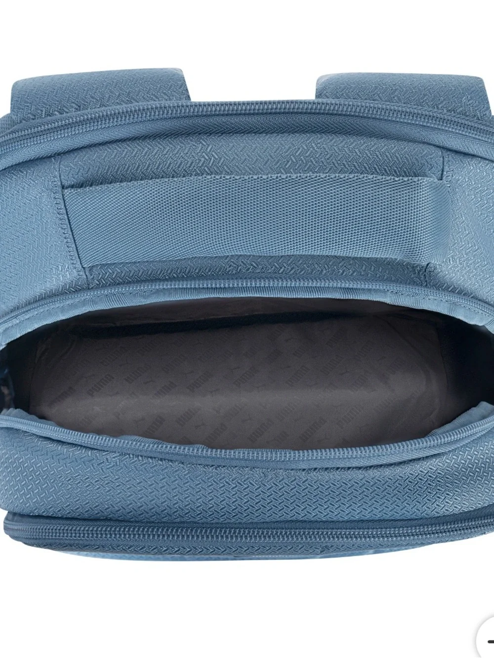 Puma Light Blue Text Logo Backpack . Unlimited